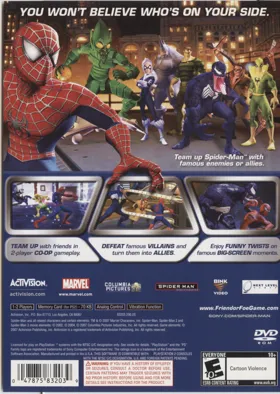 Spider-Man - Friend or Foe box cover back